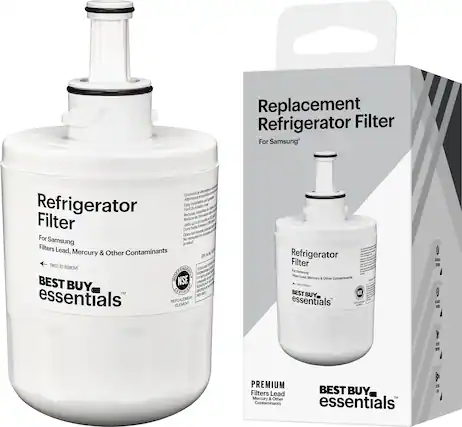 Front. Best Buy essentials™ - NSF 42/53 Water Filter Replacement for Select Samsung Refrigerators - White.