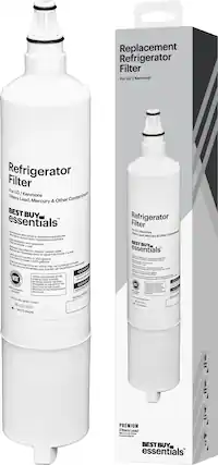 Front. Best Buy essentials™ - NSF 42/53 Water Filter Replacement for Select LG and Kenmore Refrigerators - White.