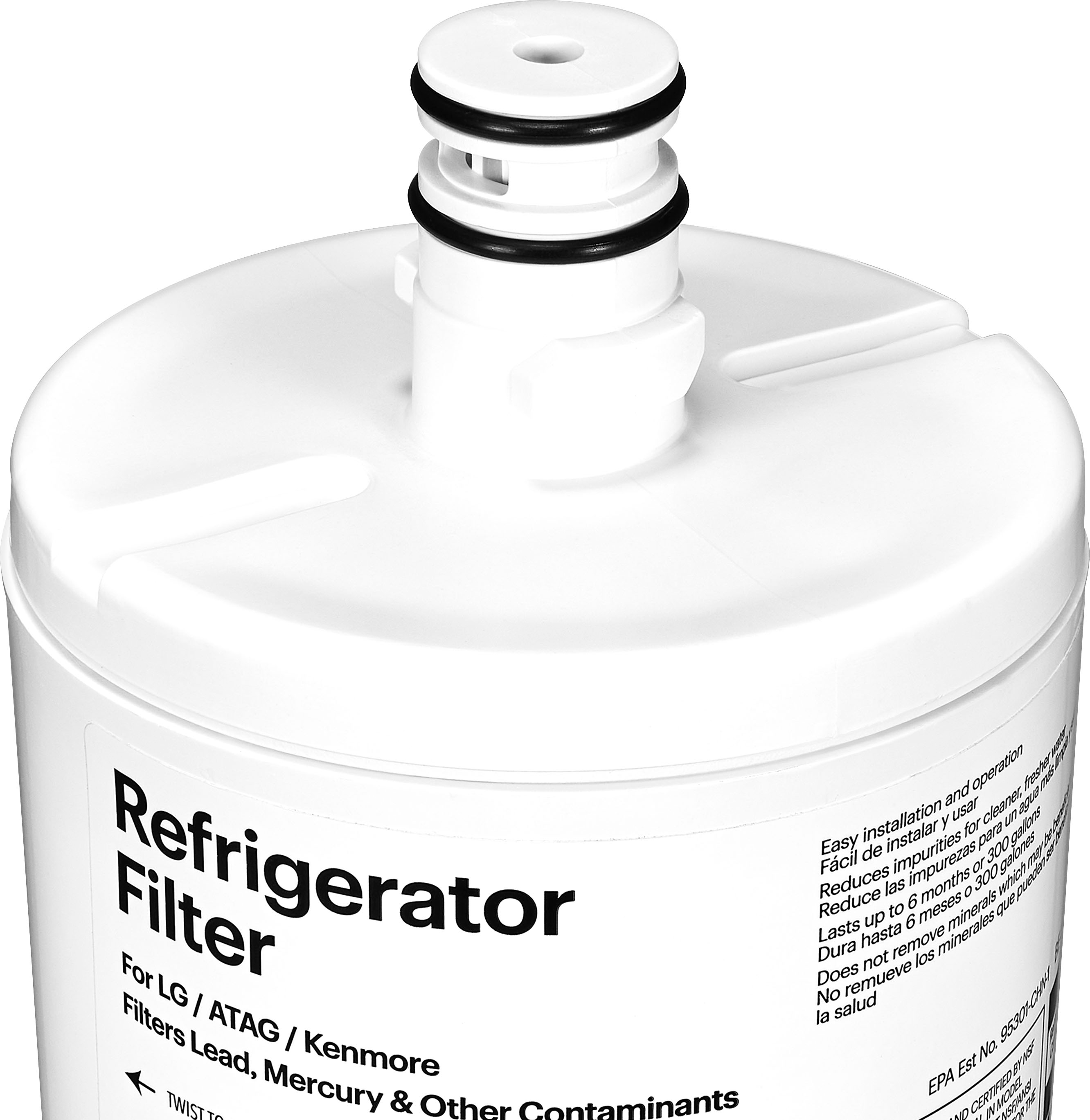 zuurgraad stoomboot Eerder Best Buy essentials™ NSF 42/53 Water Filter Replacement for Select LG, ATAG  and Kenmore Refrigerators White BE-LGLT5531 - Best Buy