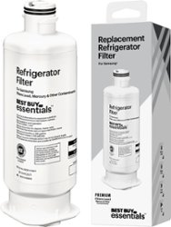 Best Buy essentials™ - NSF 42/53 Water Filter Replacement for Select Samsung Refrigerators - White - Front_Zoom