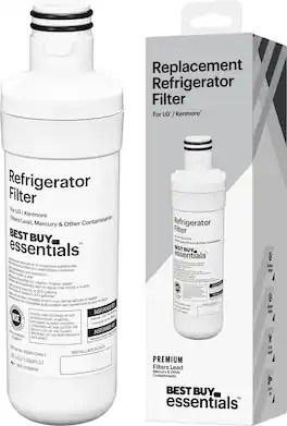 Best Buy essentials™ - NSF 42/53 Water Filter Replacement for Select LG and Kenmore Refrigerators - White