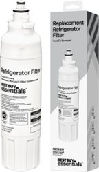 Best Buy essentials™ - NSF 42/53 Water Filter Replacement for Select LG and Kenmore Refrigerators - White - Front_Zoom