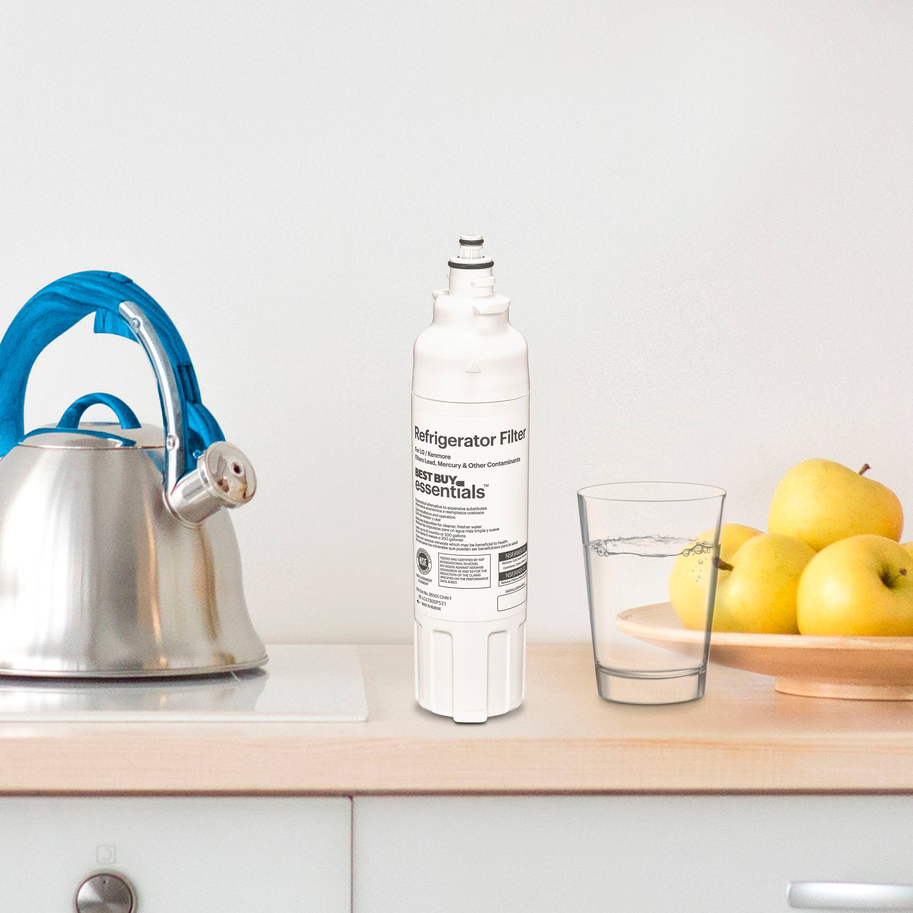 Alt View 13. Best Buy essentials™ - NSF 42/53 Water Filter Replacement for Select LG and Kenmore Refrigerators - White.