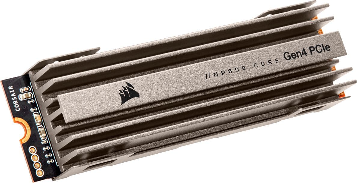 CORSAIR - MP600 CORE 2TB PCIe Gen 4 x4 NVMe M.2 Internal Solid State Drive with Heatsink