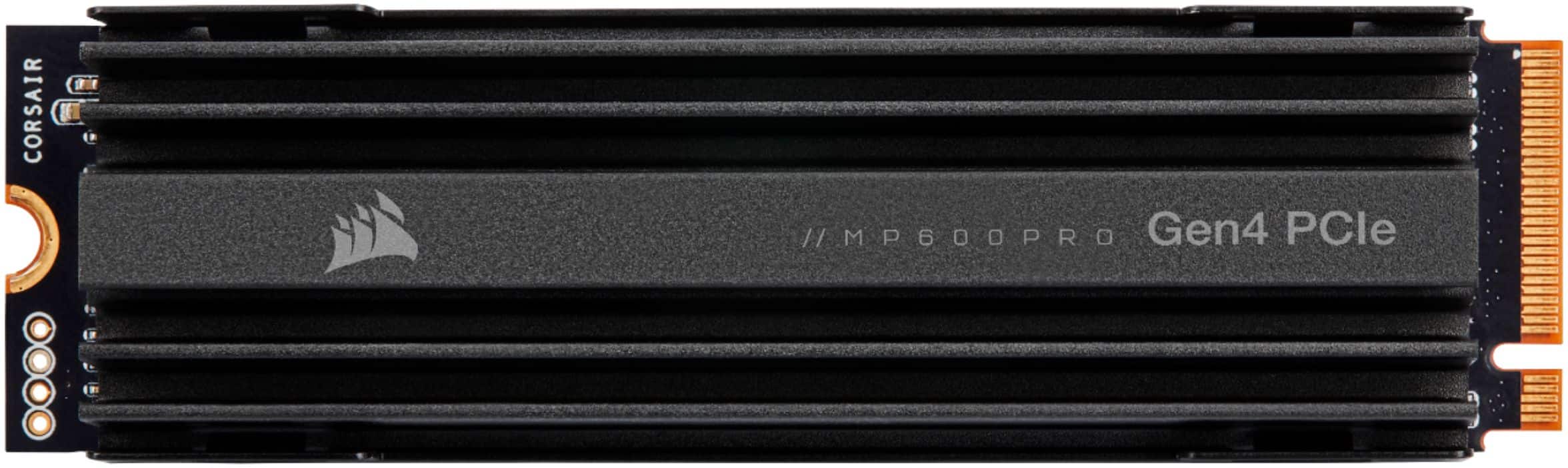Alt View 11. CORSAIR - MP600 PRO 1TB Internal SSD PCIe Gen 4 x4 NVMe with Heatsink for Desktops - Black.