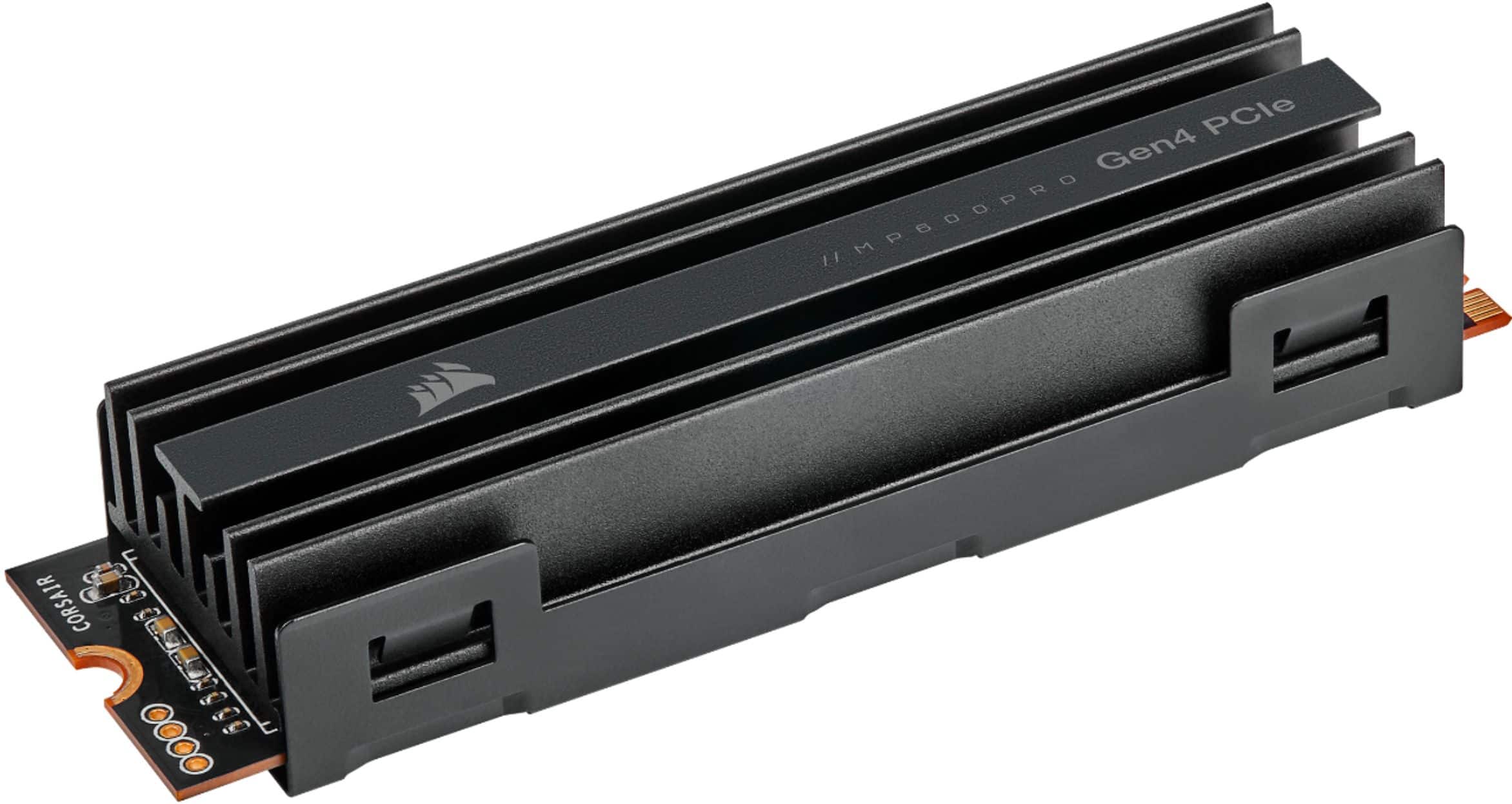 Alt View 12. CORSAIR - MP600 PRO 1TB Internal SSD PCIe Gen 4 x4 NVMe with Heatsink for Desktops - Black.