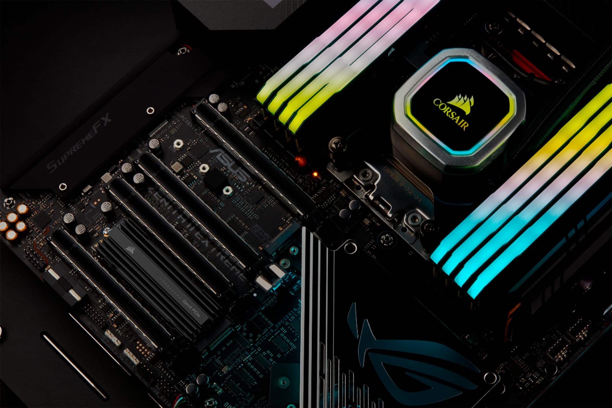 Alt View 19. CORSAIR - MP600 PRO 1TB Internal SSD PCIe Gen 4 x4 NVMe with Heatsink for Desktops - Black.