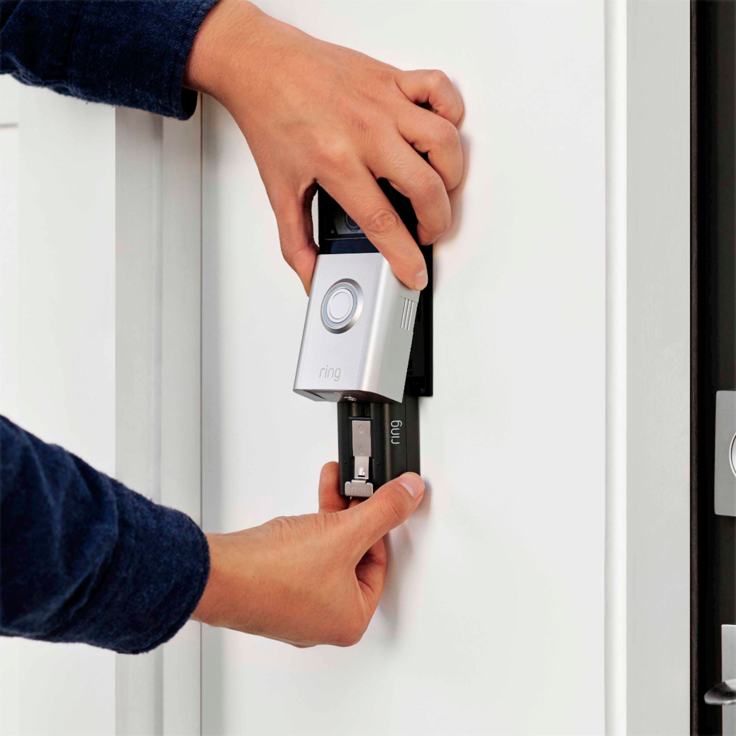 Ring Battery Doorbell Plus Smart Wifi Video Doorbell – Battery Operated  with Head-to-Toe View Satin Nickel B09WZBPX7K - Best Buy