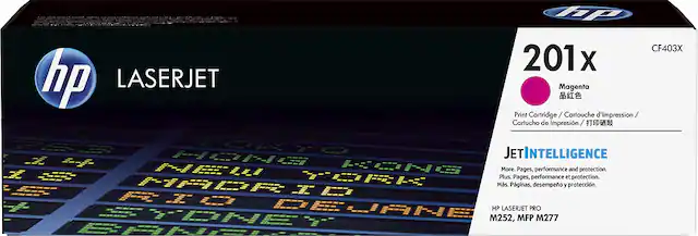 Front. HP - 201X Toner Cartridge - Magenta.