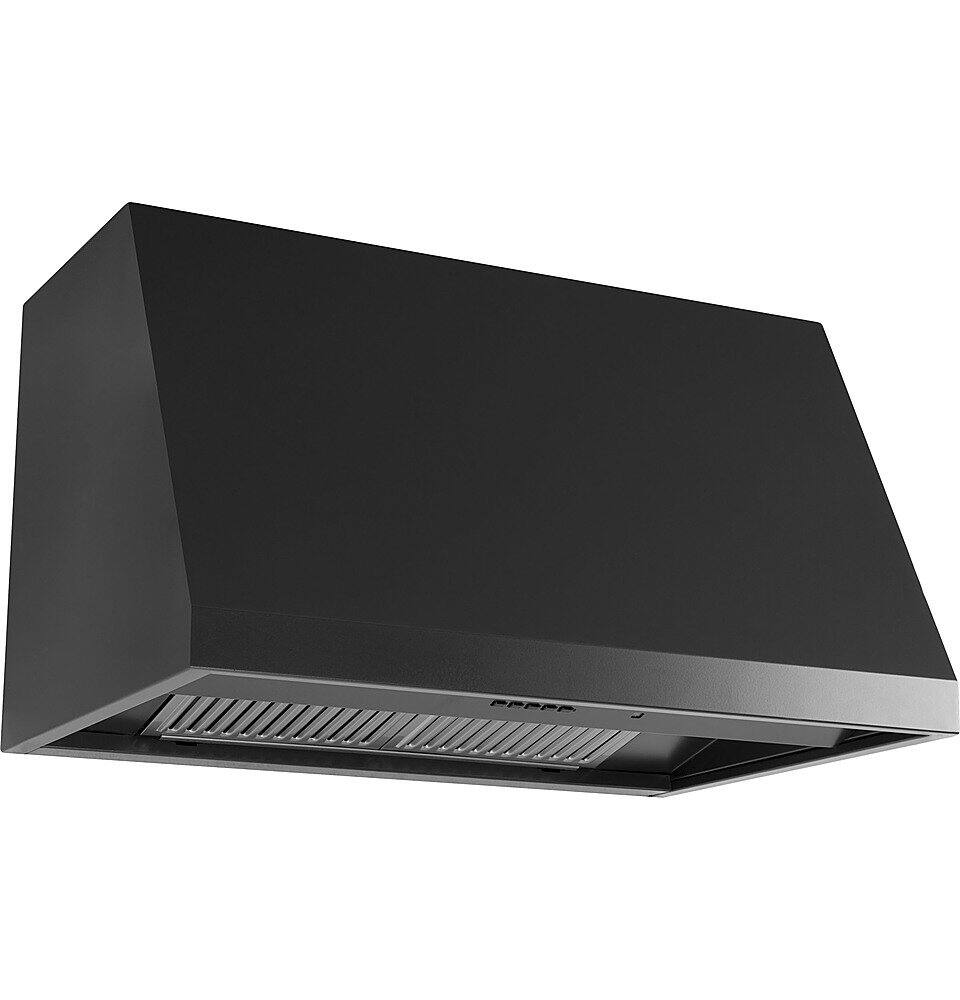 Left. Café - 30" Convertible Range Hood - Matte Black.