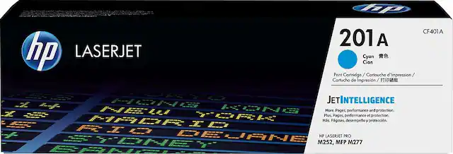 Front. HP - 201A Standard Capacity Toner Cartridge - Cyan.