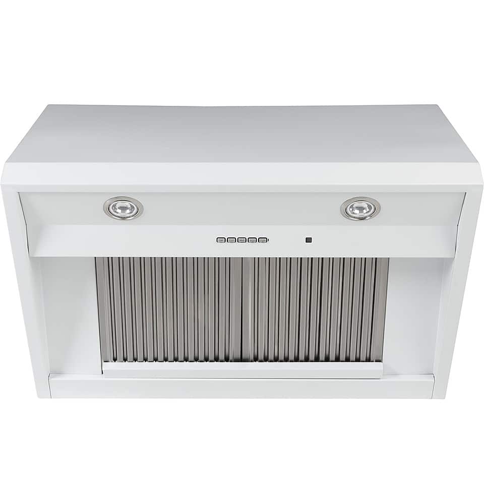 Alt View 11. Café - 30" Convertible Range Hood - Matte White.