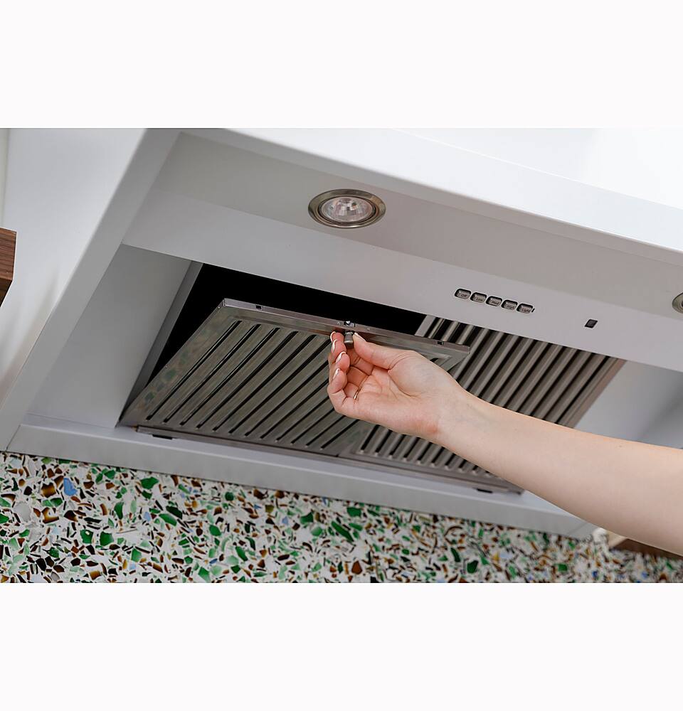 Alt View 15. Café - 36" Convertible Range Hood - Matte Black.