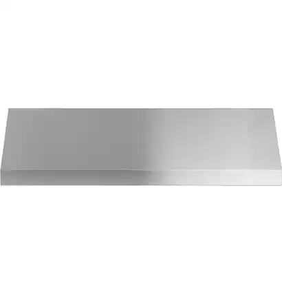 Front. GE Profile - 30" Convertible Range Hood - Stainless steel.