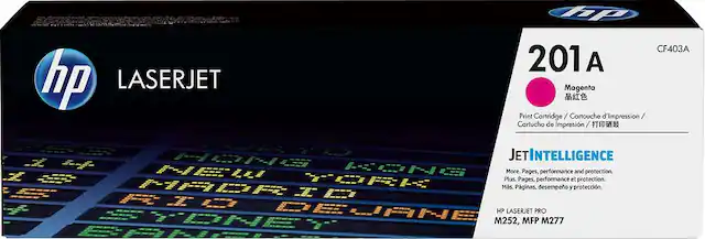 Front. HP - 201A Standard Capacity Toner Cartridge - Magenta.