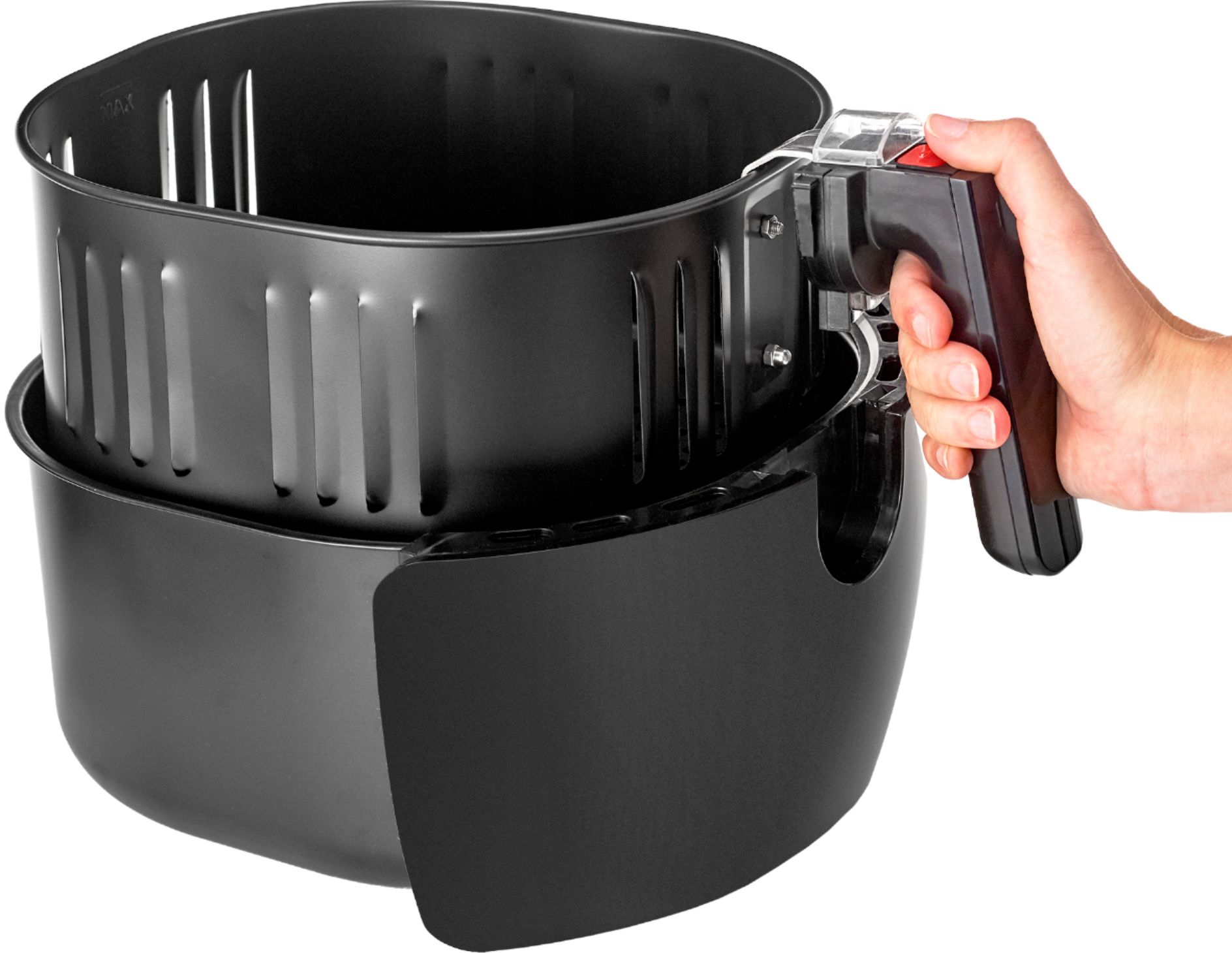 Vebreda Air Fryer 4.5 Quart with Dishwasher Safe Basket, 1200W, Black 