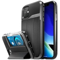 Vena - vCommute Wallet Case for Apple iPhone 11 - Space Gray Black - Front_Zoom