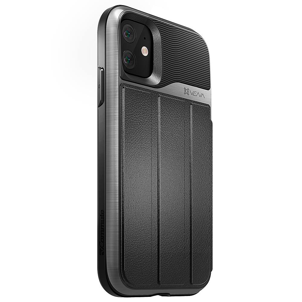 Alt View 13. Vena - vCommute Wallet Case for Apple iPhone 11 - Space Gray Black.