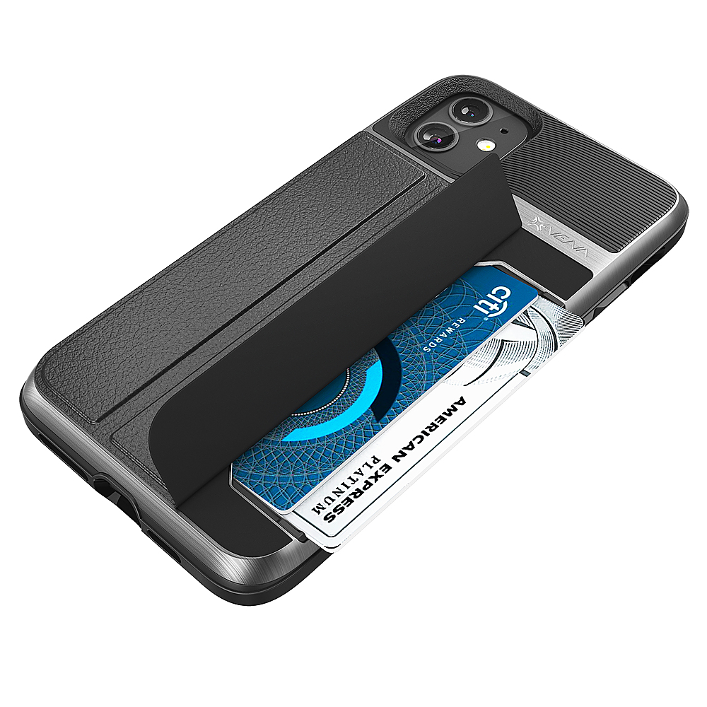 Vena vCommute iPhone 15 Pro Max Wallet Case - Slate Black