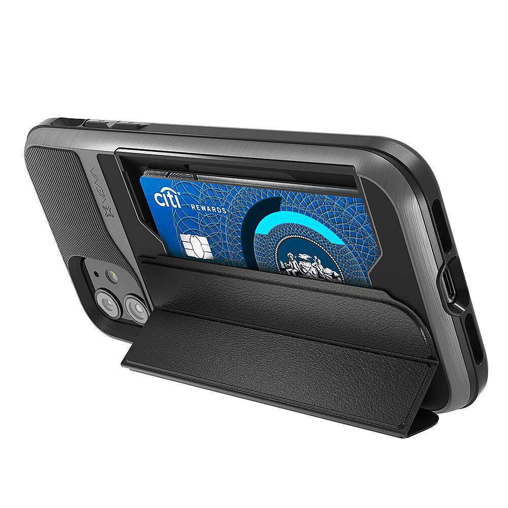 Alt View 16. Vena - vCommute Wallet Case for Apple iPhone 11 - Space Gray Black.