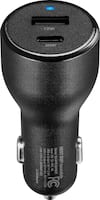 Best Buy essentials™ - 32 W Vehicle Charger with 1 USB-C & 1 USB Port - Black - Alt_View_Zoom_11