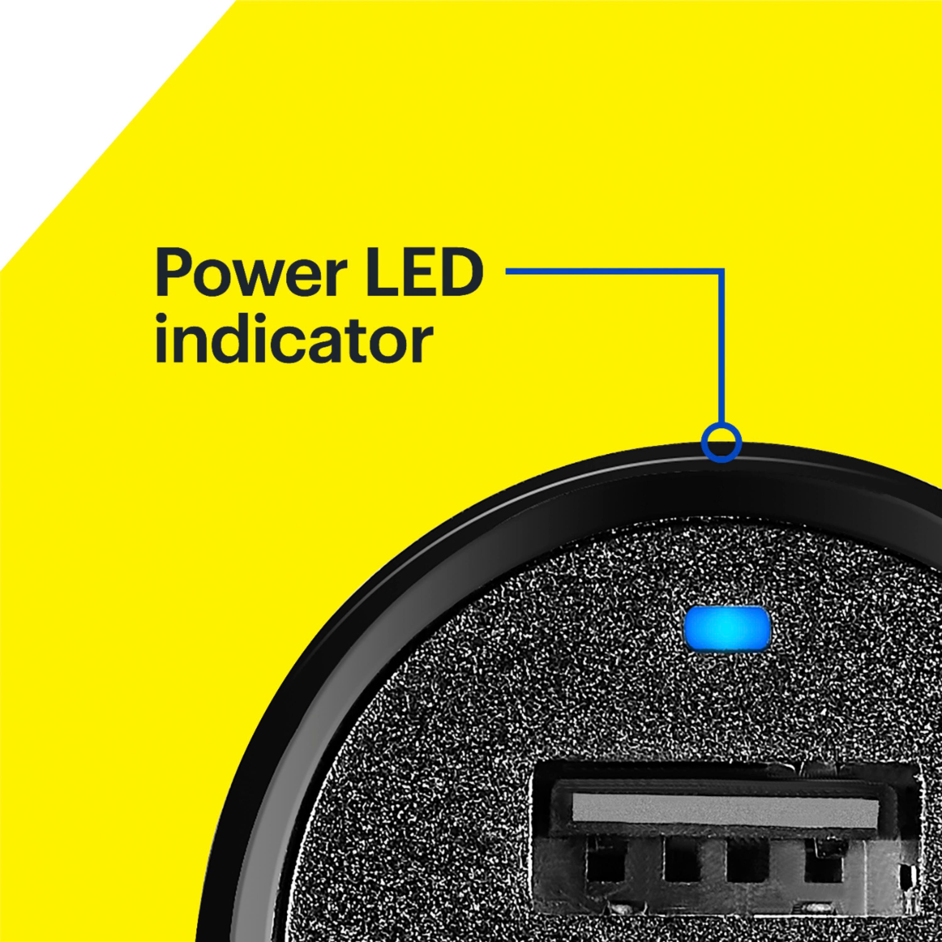 Alt View 19. Best Buy essentials™ - 32 W Vehicle Charger with 1 USB-C & 1 USB Port - Black.