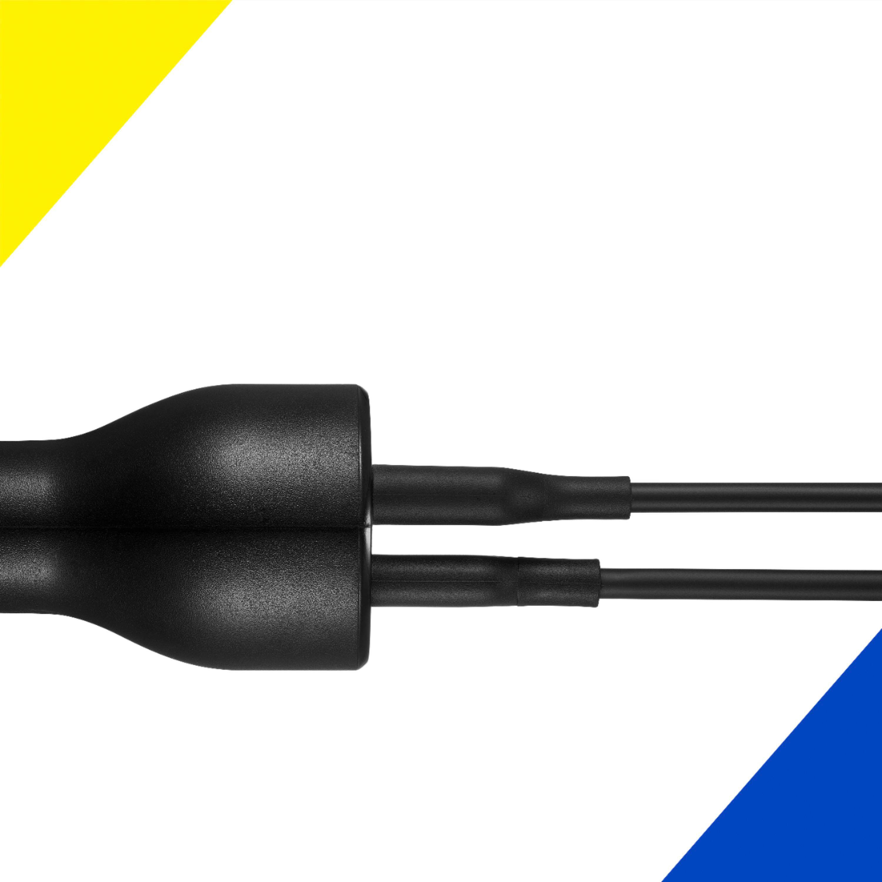 Alt View 20. Best Buy essentials™ - 32 W Vehicle Charger with 1 USB-C & 1 USB Port - Black.