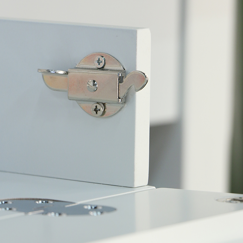 Alt View 12. Walker Edison - 48" Modern Wood Computer Desk With File Storage - White.