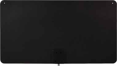 TERK - Amplified Multi-Directional Ultra-Thin XL HDTV Antenna - Reversible for Black or White - Front_Zoom