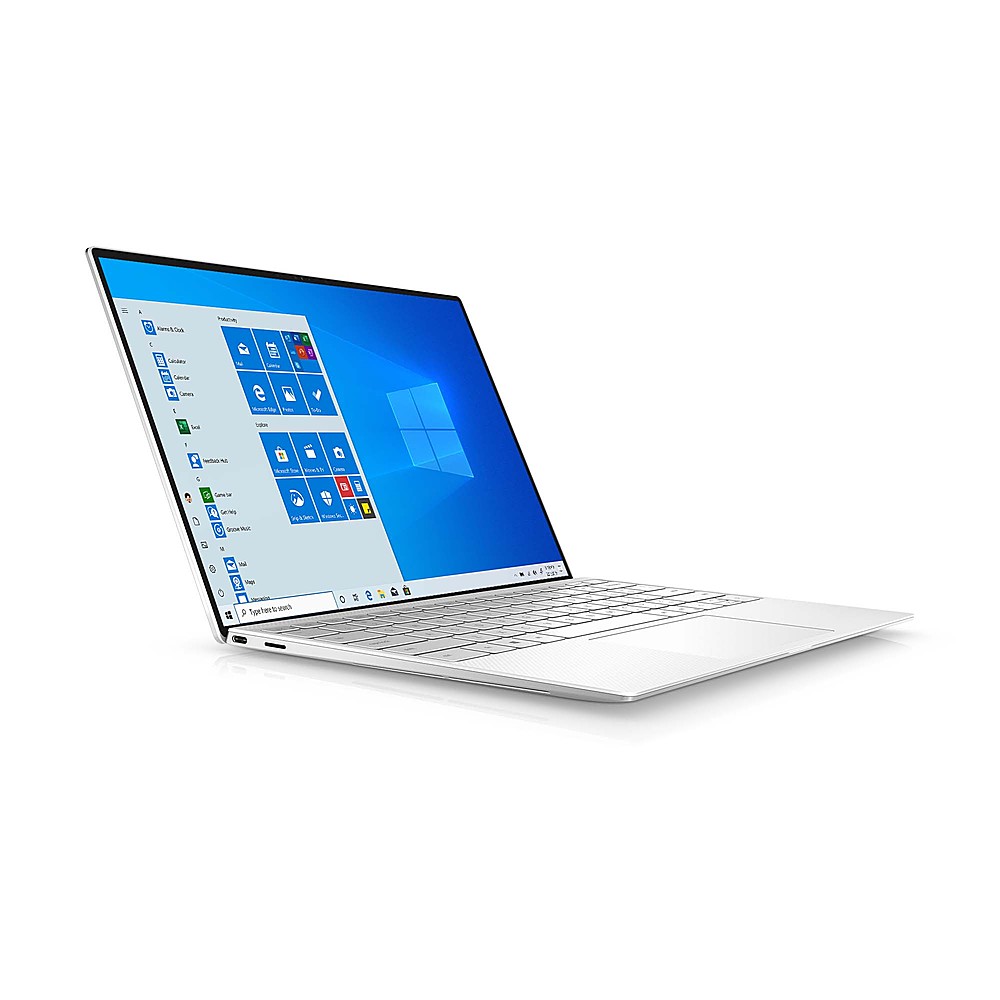 Angle View: Dell - XPS 13.4" OLED 3.5K Touchscreen Laptop - Intel Evo Platform Intel Core i7 - 16GB - Intel Iris Xe - 512GB SSD - White