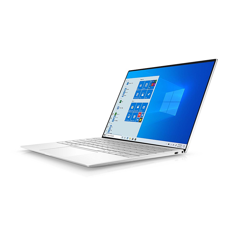 Left View: Dell - XPS 13.4" OLED 3.5K Touchscreen Laptop - Intel Evo Platform Intel Core i7 - 16GB - Intel Iris Xe - 512GB SSD - White