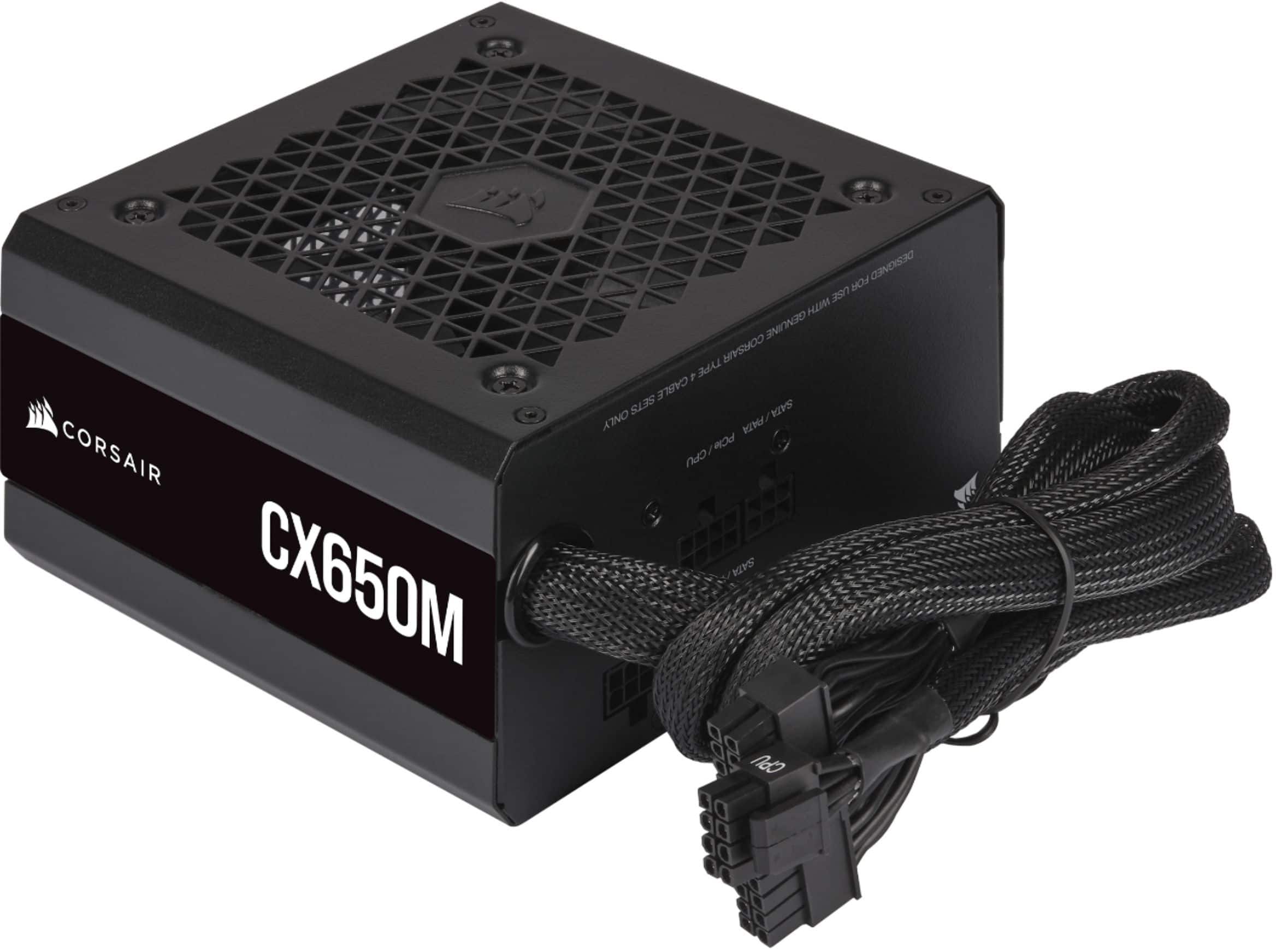 Alt View 13. CORSAIR - CX-M Series CX650M Semi-Modular Low-Noise ATX Power Supply - Black.