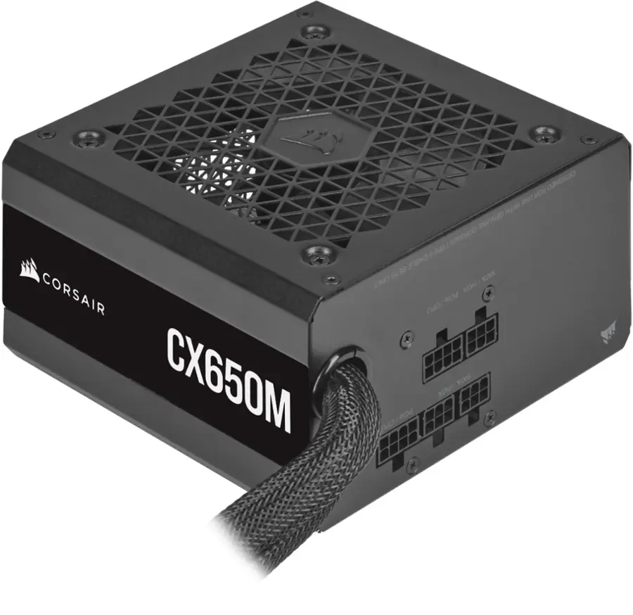 Alt View 20. CORSAIR - CX-M Series CX650M Semi-Modular Low-Noise ATX Power Supply - Black.