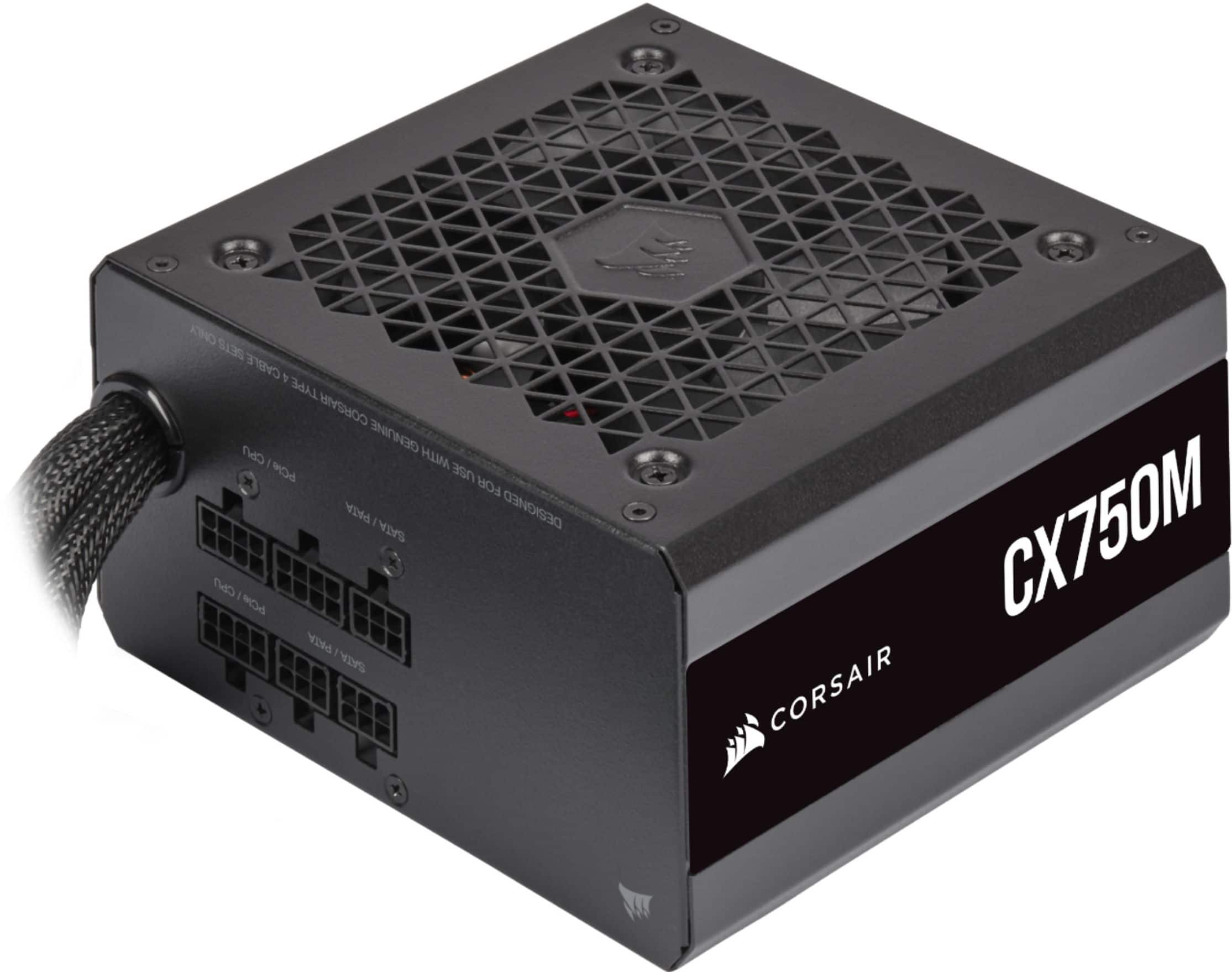 Alt View 12. CORSAIR - CX-M Series CX750M Semi-Modular Low-Noise ATX Power Supply - Black.