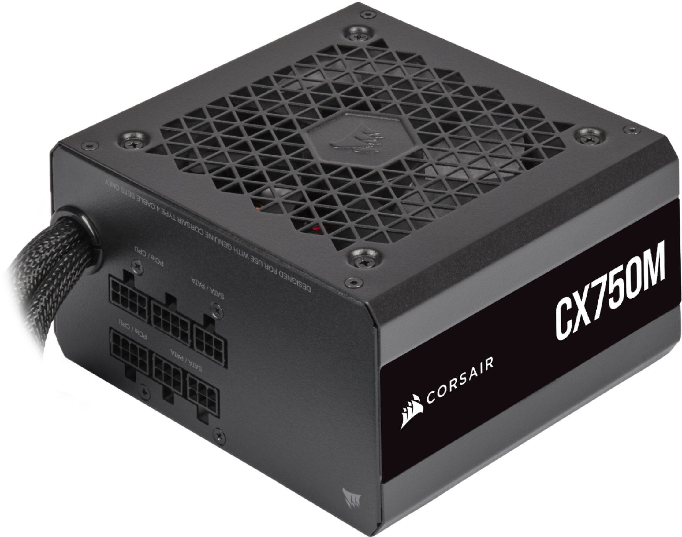 Alt View 12. CORSAIR - CX-M Series CX750M Semi-Modular Low-Noise ATX Power Supply - Black.