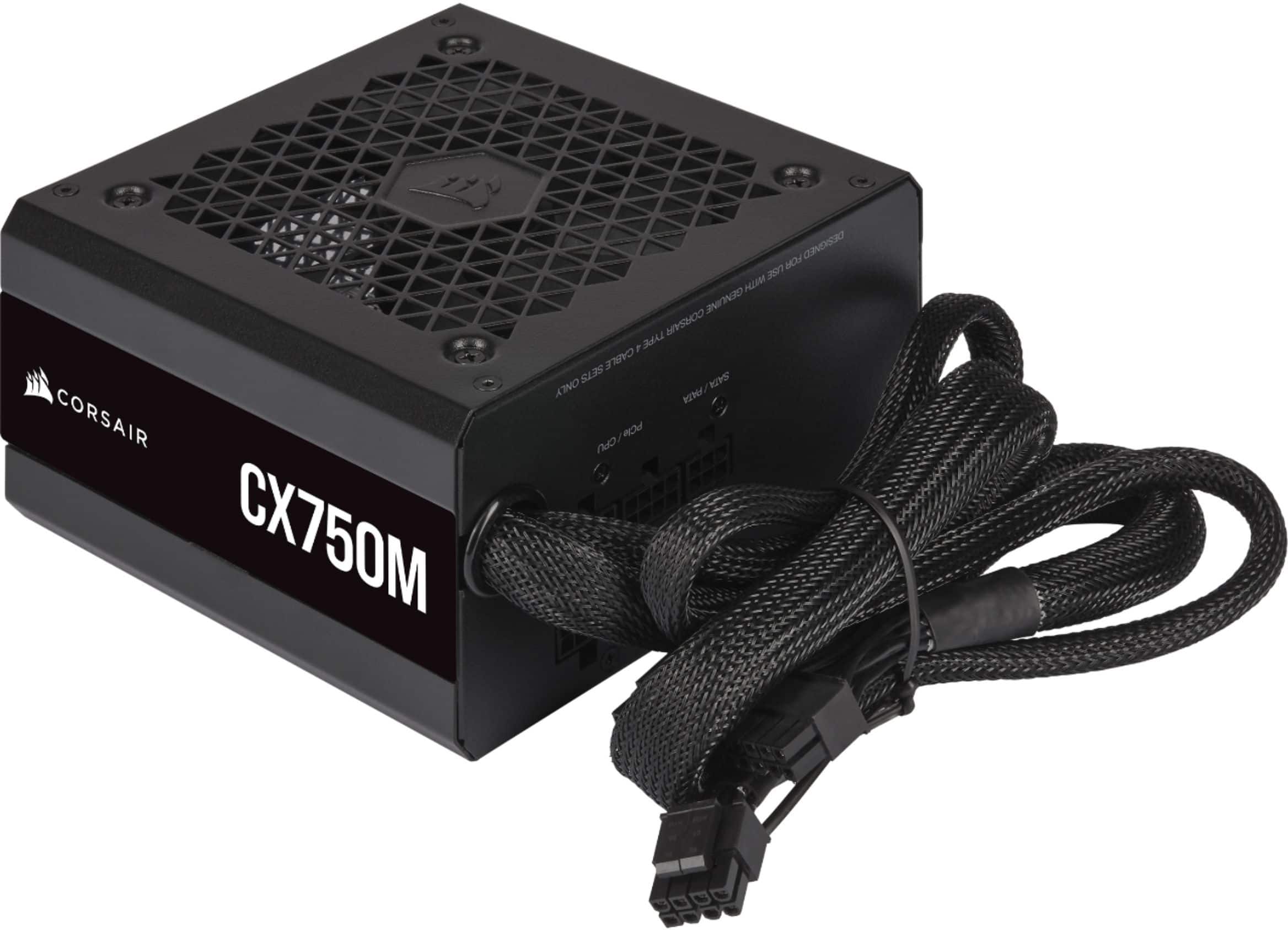Alt View 13. CORSAIR - CX-M Series CX750M Semi-Modular Low-Noise ATX Power Supply - Black.