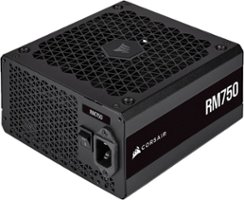 CORSAIR - RM Series RM750 Fully Modular Ultra-Low Noise ATX Power Supply - Black - Front_Zoom