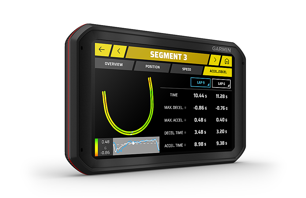 Angle View: Garmin - Catalyst 6.95" GPS Driving Performance Optimizer - Black
