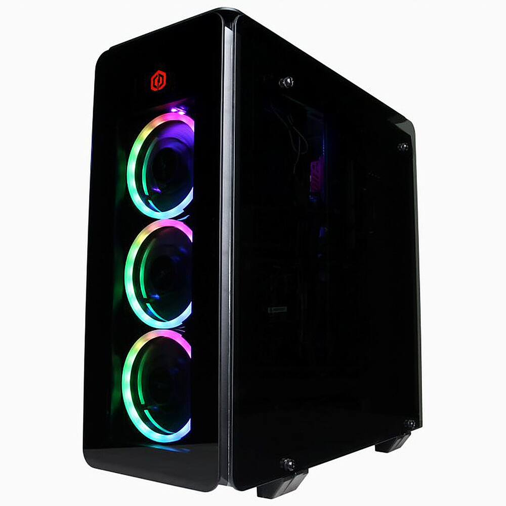 Left View: CyberPowerPC - Supreme Gaming Desktop - AMD Ryzen 9 5900X - 32GB Memory - AMD Radeon RX 6700 XT - 3TB HDD + 1TB SSD