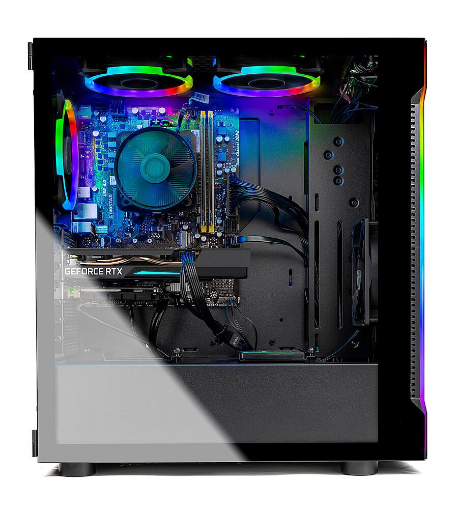 Alt View 4. Skytech Gaming - Shadow 3.0 Gaming Desktop - AMD Ryzen 5 3600 - 16GB Memory - NVIDIA GeForce RTX 3060 12GB - 1TB SSD - Black.