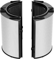 Dyson - Genuine Replacement Filter Combi 360° Glass HEPA and Activated Carbon Filter (HP04-09,TP04-09,TP7A,DP04,PH01-04,PH3A) - Black/White - Front_Zoom