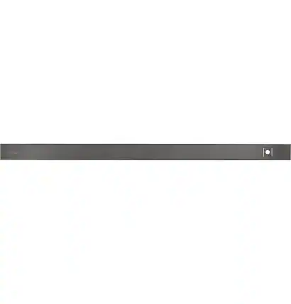 Front. GE - 30" Trim For Downdraft Vent - Black Stainless Steel.