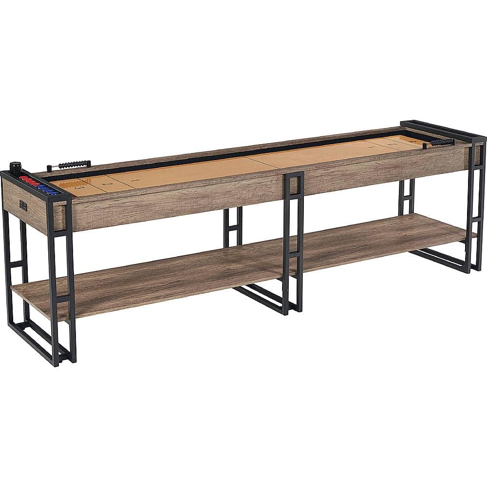 Angle View: Barrington - Lexington 9' Shuffleboard Table - Brown/Black