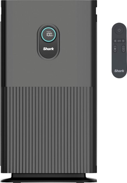 Front Zoom. Shark - Air Purifier 6 With Anti-Allergen HEPA Filter Advanced Odor And Fumes Lock, 1,200 sq. ft., Smart Sensing - Charcoal Gray.