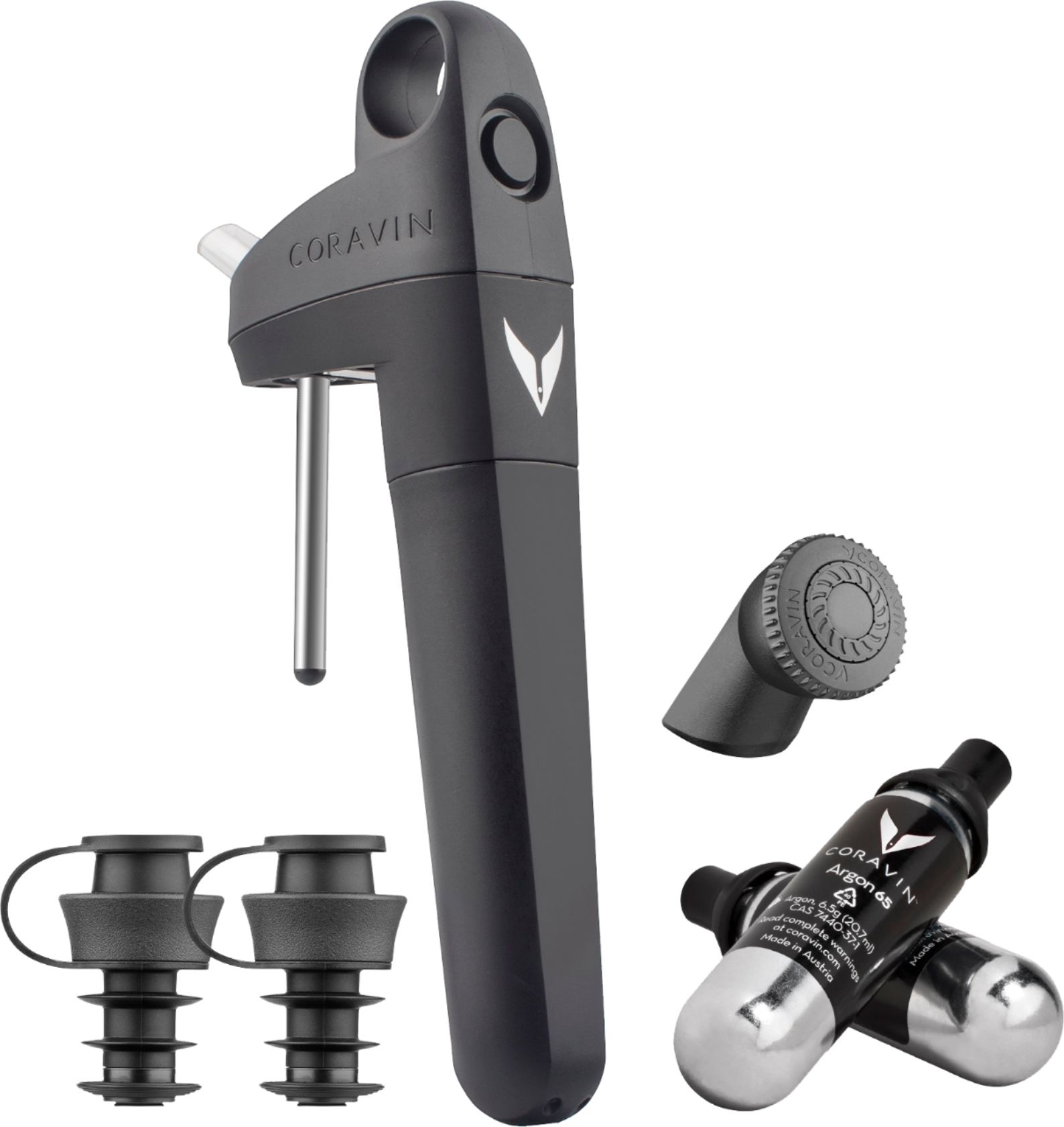Angle View: Coravin - Timeless Six+ SE - Anthracite