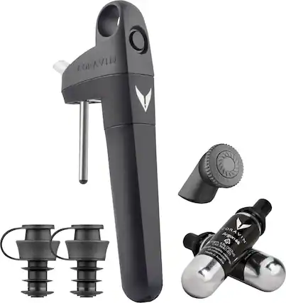 Angle. Coravin - Pivot + Wine Preservation System - Black.