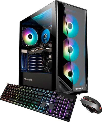 iBUYPOWER - TraceMR Gaming Desktop - Intel i7-10700F - 16GB Memory - AMD Radeon Rx 580 8GB - 480GB SSD + 1TB HDD