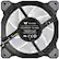 Alt View 14. Thermaltake - Riing Quad 120mm 16.8 Million RGB Color 4 Light Rings 54 Addressable LED 9 Blades Hydraulic Bearing Case Fan (3-Pack) - Black.