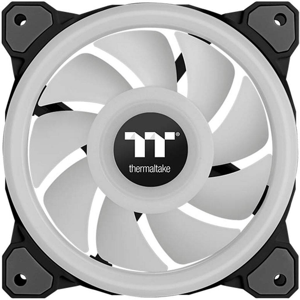 Alt View 13. Thermaltake - Riing Quad 14 RGB Cooling Fan (3-Pack) - Black.