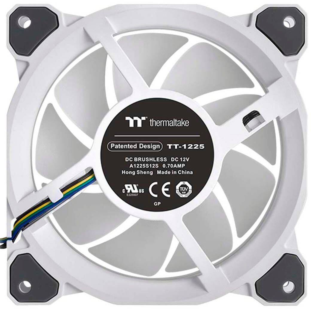 Alt View 14. Thermaltake - Riing Quad 14 RGB Radiator Fan TT Premium Edition (3-Pack) - White.